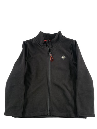 Hot Chillys Jacket Youth XS Black Fleece Lined Full Zip HC Logo Outdoor Warm