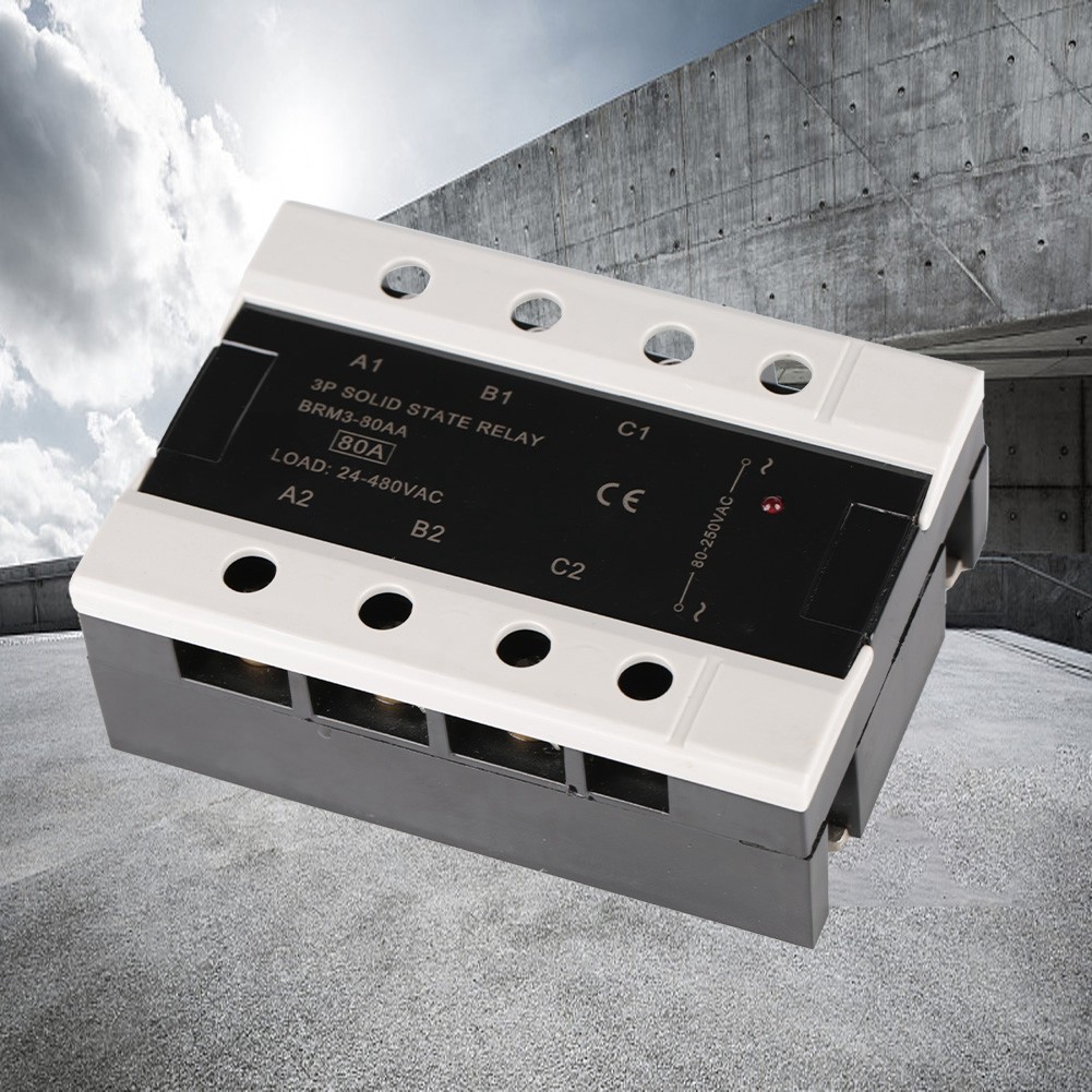 80A Solid State Relay For 24-480VAC Three Phase Control Recommended