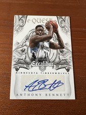 2014-15 Panini Excalibur Anthony Bennett Quest Autograph #11 Timberwolves