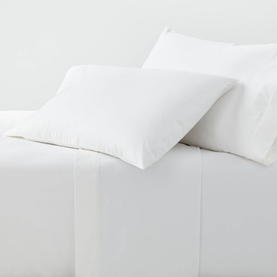 Queen 800 Thread Count 4pc Hotel Collection Sheet Set Single Baratta White