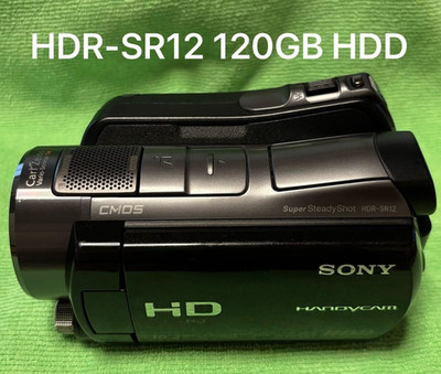 Sony HDR-SR12 Black 120GB Camcorder w/ Battery Tested Works From Japan Video HD