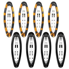 8 Pcs Hair Clip Barrettes for Women, Oval Large Snap Hair Clips, Non-Slip Metal