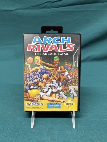 Arch Rivals: The Arcade Game (Sega Genesis, 1992) Complete with Manual (4M)