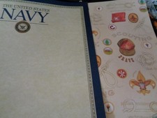 Huge Lot of Scrapbook Papers Borders Titles Stickers Crafts School Days Military