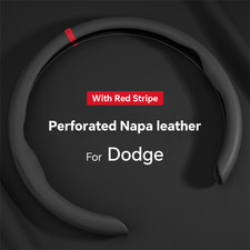15 Steering Wheel Cover Leather Accessories For Dodge Challenger Charger Ram