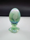 Fenton Glass Pedestal Egg Figurine Hand Painted Seahorse Unpainted!
