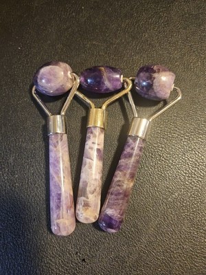 Amythist Crystal Face Roller Facial Massager