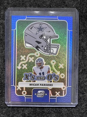 2024 Panini Contenders Optic #XO-MPS Micah Parsons Xs and Os Blue #/99 Cowboys