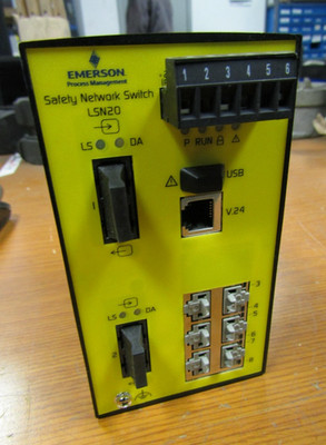   EMERSON DELTAV SIS SAFETY NETWORK SWITCH 6-PORT LSN20-6TX2MM-ES