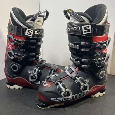 Salomon X Pro 80 Energyzer Ski Boots Men's 26.5 306mm 8.5 US Black Red Snowboard