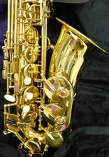 Mendini by Cecilio MAS-L  Student Alto Saxophone Outfit - with Mouthpiece & Case