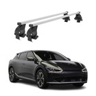 Barres de toit de base Menabo pour Kia EV6 2021-2026 50 kg acier argent 2 pièces