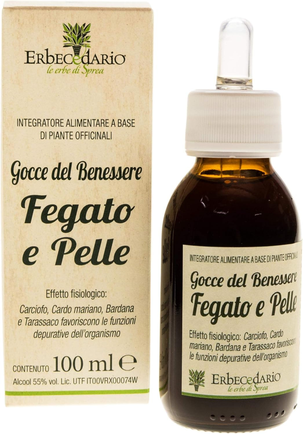 Gocce Del Benessere Fegato E Pelle , Depurativo Fegato Naturale Con Tintura Madr
