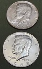 Two Silver Kennedy Half Dollars 1967-P and 1969-S JFK- FREE SHIP