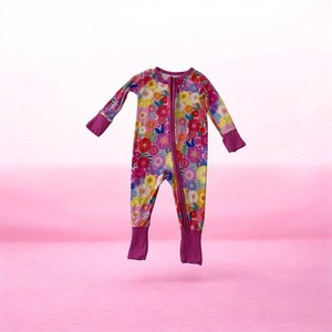 Little Sleepies Rainbow Blooms Crescent Zippy Sleeper 3-6 Months (Free S/H)