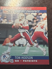 1990 Pro Set Tom Hodson Rookie Card #739 New England Patriots Vintage NFL Footba. rookie card picture