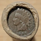 OLD BANK ROLL~UNSEARCHED~INDIAN HEAD END 1889 VG  & 1899 VG-F