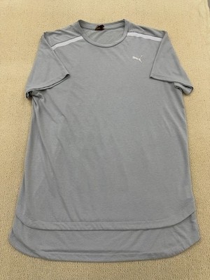 Puma Men's Gray Crew Neck Short Sleeve Tee Shirt Model 51712-04