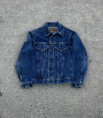 Vintage Levis Jean Jacket Mens Size 34 Blue Type 3 Denim Trucker USA 70506-0216
