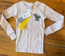 NWT Jellyfish Kids Dinosaur Thick Soft Pajama Top Boys Shirt Sz 4