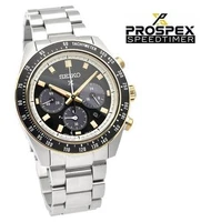 [☆New]SEIKO PROSPEX SPEEDTIMER SBDL113 Black Gold Solar Chronograph From Japan