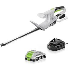 Cordless Hedge Trimmer Ultra-Lightweight 3.7lbs, 18-Inch Blade & 5/8" Cut Dia...