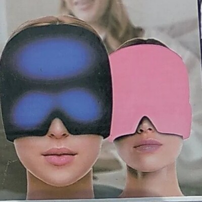 Head Wrap Headache Migraine Relief Ice Pack Gel Head Face Eye Compress