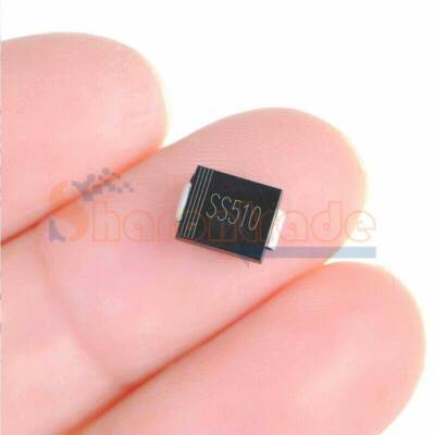 50pcs NEW SS510 SMC 5A/100V DO-214AB Chip Schottky Diodes Surface Mount