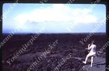 sl73  Original slide 1980's  Hawaii  area covered in lava rock 856a