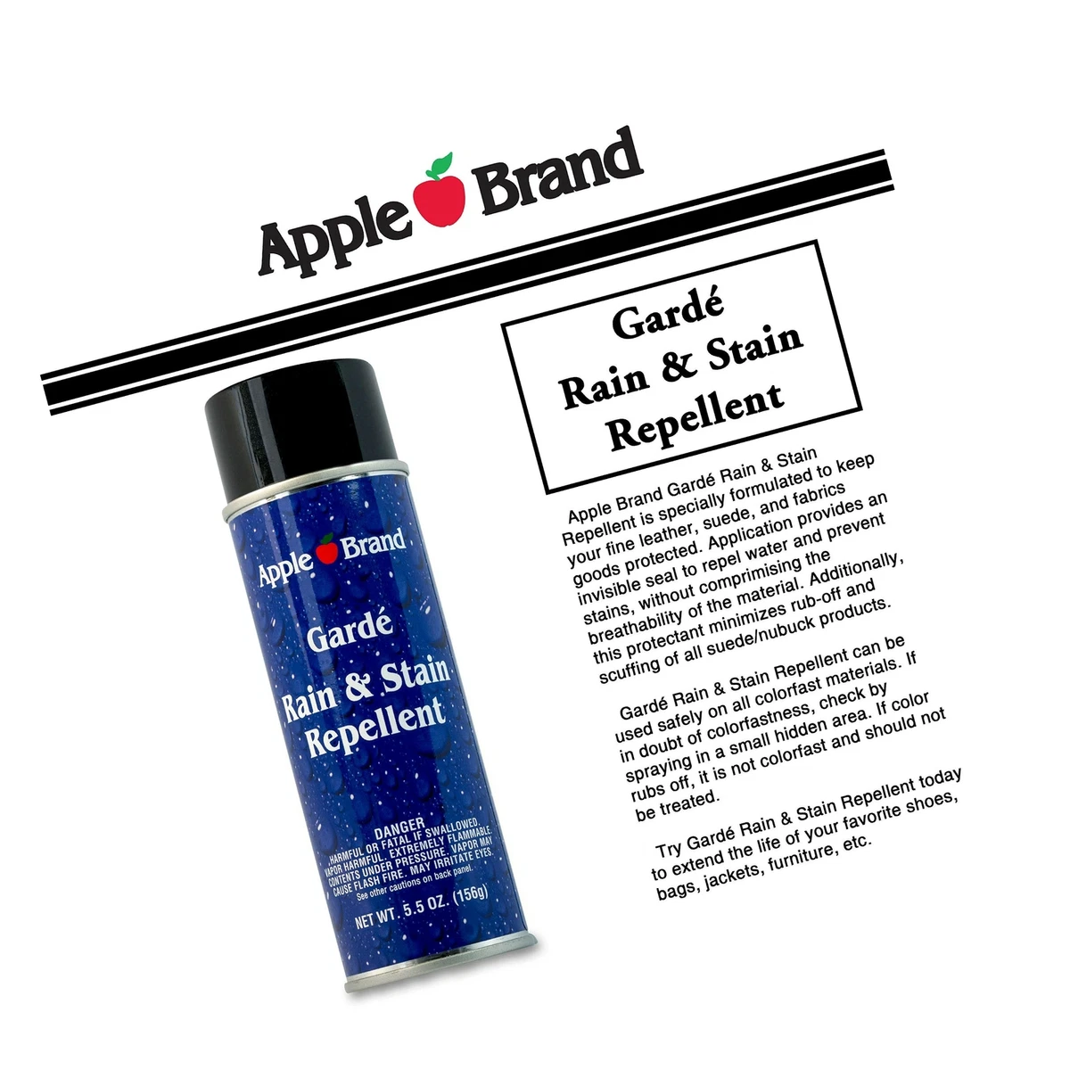  Apple Brand Garde Rain & Stain Water Repellent