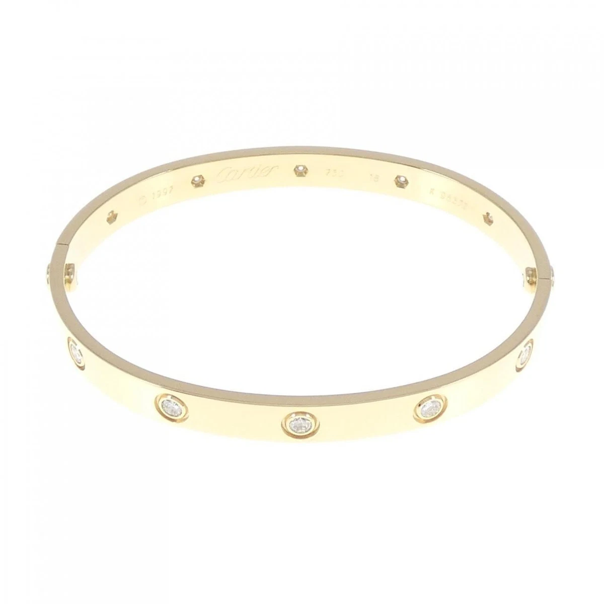 Authentic Cartier Love Bracelet Full Diamond 260 004 543 5287 eBay