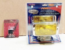 Chrome Fog Amber Driving Light Kit Contains 2 Lights Universal 3 X 5.5