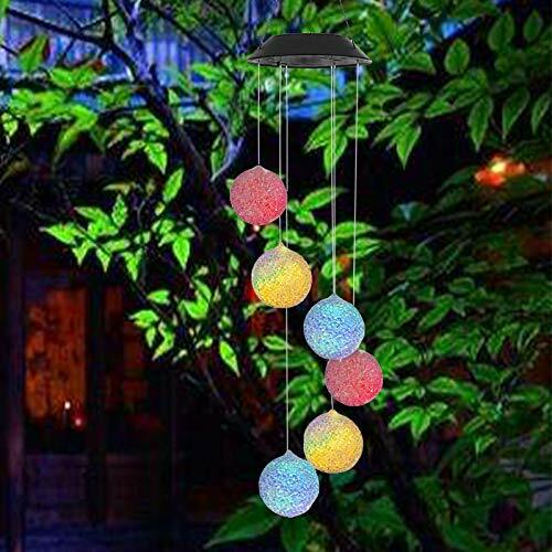 Hanging Solar Lights Outdoor Decorations Home Decor Globe Light