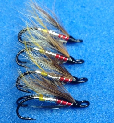 4 hochwertige Größe 12 Double Dusty Miller Lachs Meerforelle Lachsfliegen