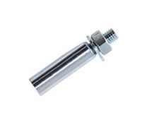 Bicycle Cutter Pin w/Nut 9mm x 42mm Steel UCP Finish.