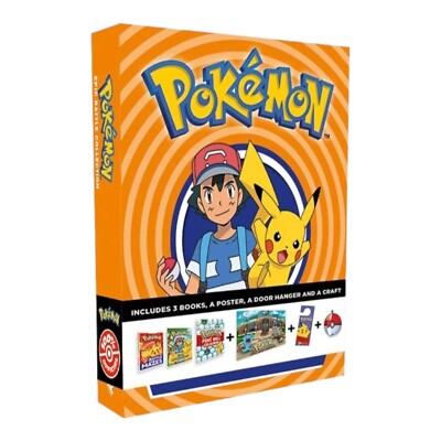 POKÉMON EPIC BATTLE COLLECTION Gift Box Story Books Poster Door Hanger Craft NEW