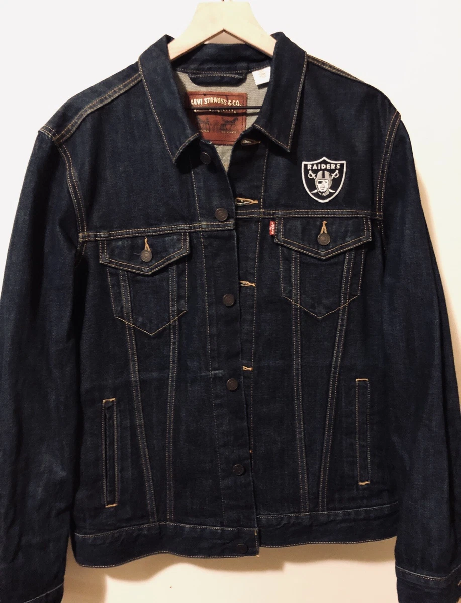 Raiders jean store jacket