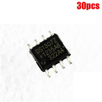 30Pcs SOP8 Rtc Serial 512K I2C DS1307Z Date CODE:11+ Real-Time Clock New Ic pi