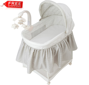 delta children deluxe gliding bassinet