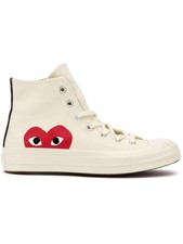 cdg converse low top white
