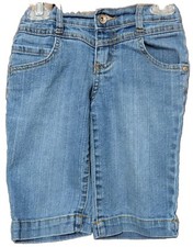 Girls l.e.i. Chelsea Lowrise Denim Knee Length Shorts Size 8 Regular