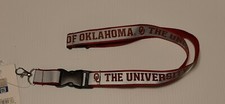 OKLAHOMA SOONERS 24"x 1" Lanyard w/ Detachable Buckle