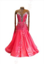 Handmade Dance Dress/Standard Ballroom Competition smooth Waltz Tango Costume