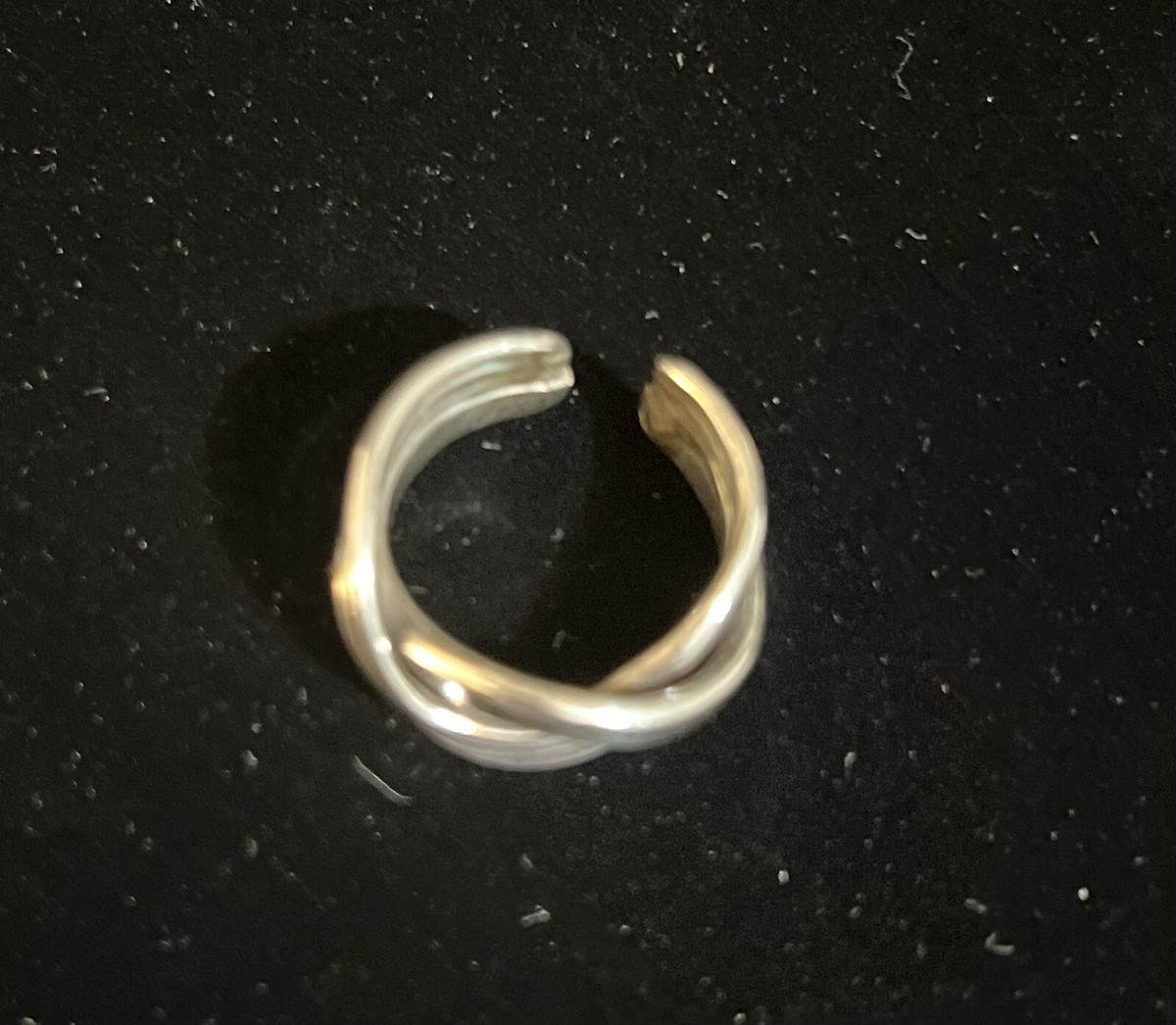 Sterling Silver Alan k Puzzle Ring Sz 6 View 3