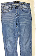 Kenneth Cole Jeans Size 28x30 Boys Mid Rise Slim Straight Medium Wash Blue Denim