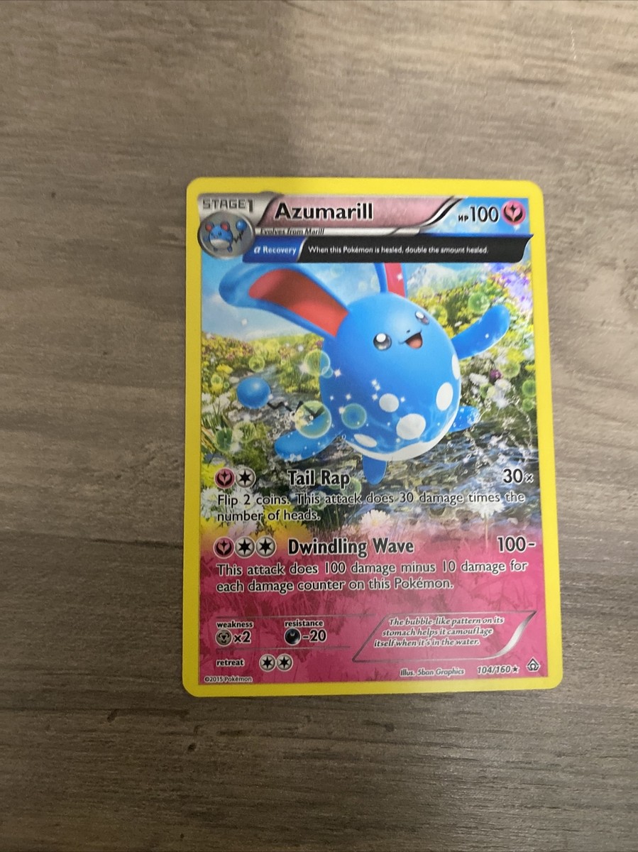 Pokmon TCG Azumarill Primal Clash 104/160 Regular Holo Rare | eBay