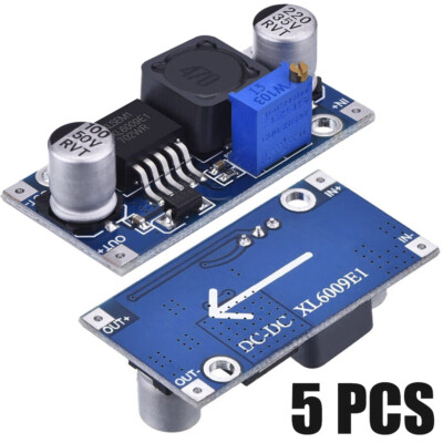 HiLetgo DC-DC Boost Converter Module 3-35V To 3.5-35V With LED Voltmeter - Step Up Voltage Regulator, 65W-100W Power