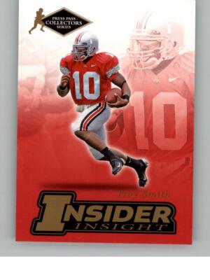 2007 Press Pass SE Troy Smith II-23 Insider Insight Collectors Series