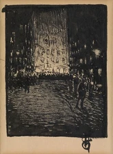 ROBERT HENRI : Night Celebration : Archival Art Print