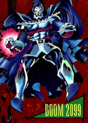 TCS 114  Skybox Series 4 Marvel 1993 Trading Card Red Foil Doom 1 /2099